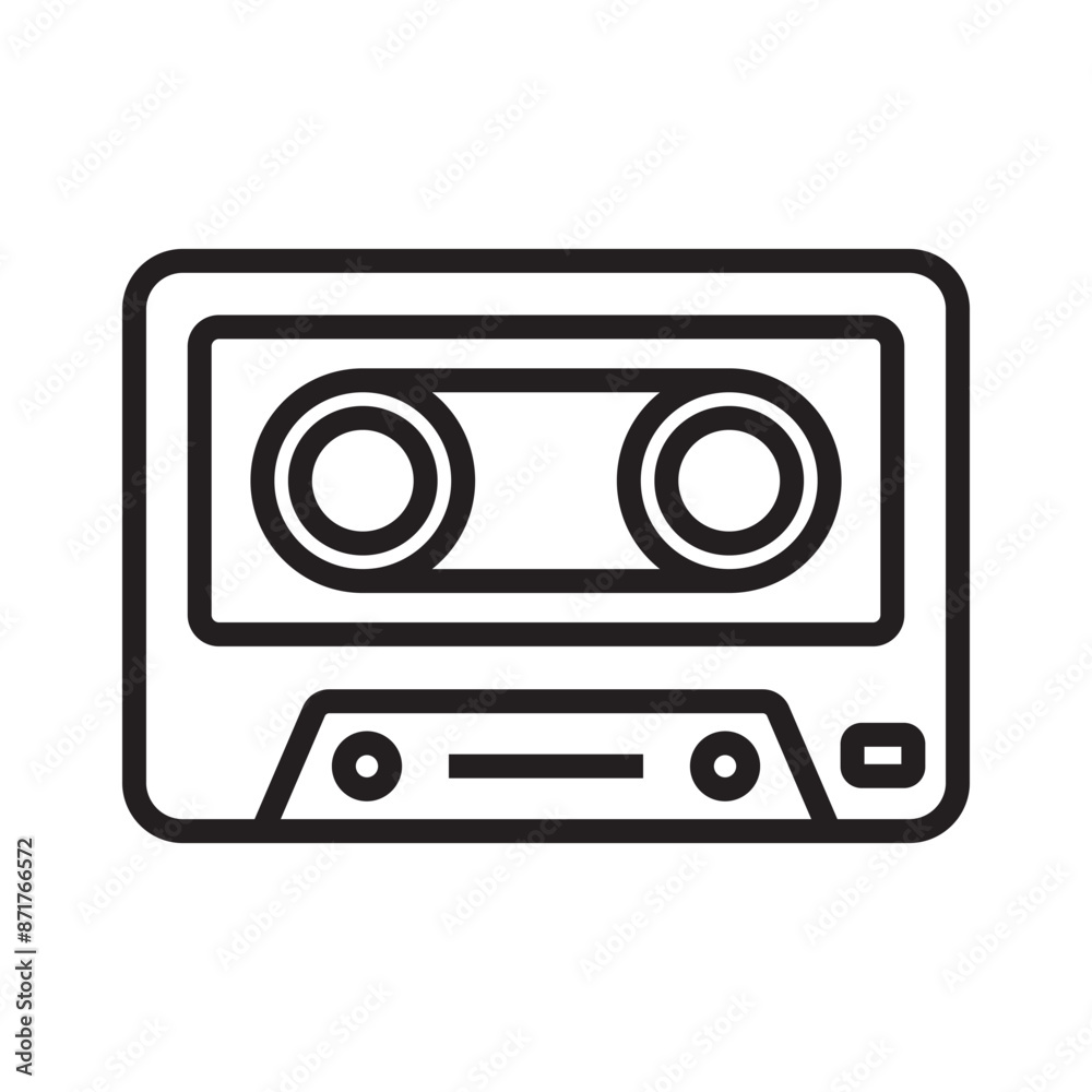 tape cassette icon symbol tape cassette icon symbol