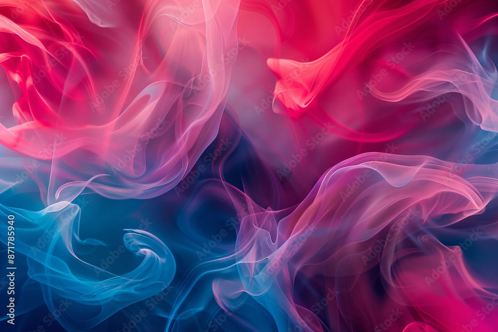 Fototapeta premium fluid art acrylic paint swirl background marble layered texture colorful landscape wave illustration