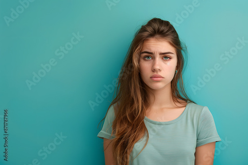 "Glimpse of Grief: Portrait of an Unhappy Young Woman"