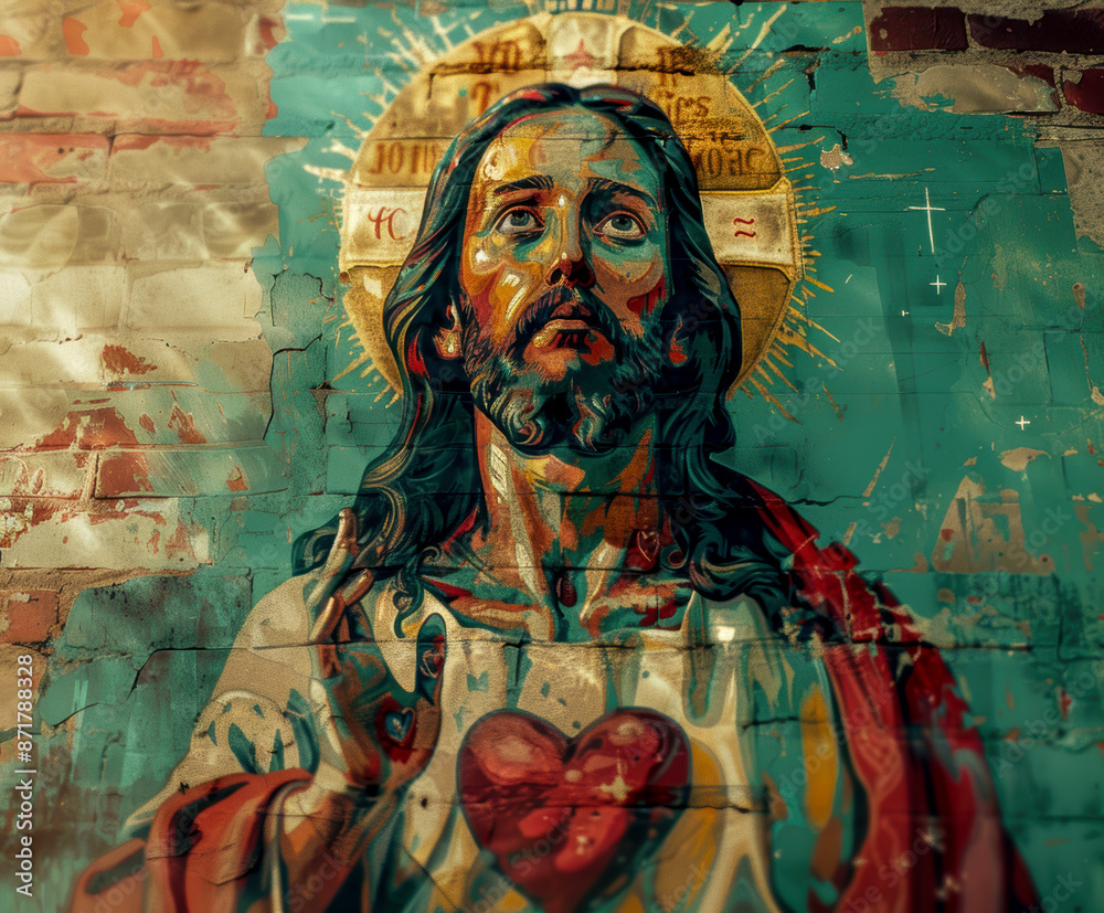 The suffering of Jesus Christ. AI generative. The suffering of Jesus Christ. AI generative.