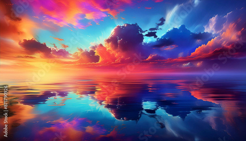 sunset and reflection