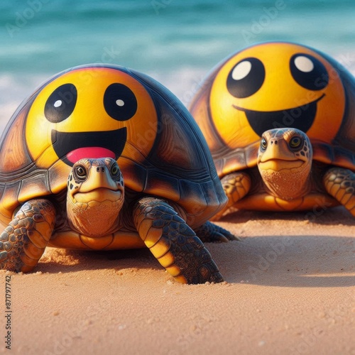 miley Sea Turtles on the Sand photo