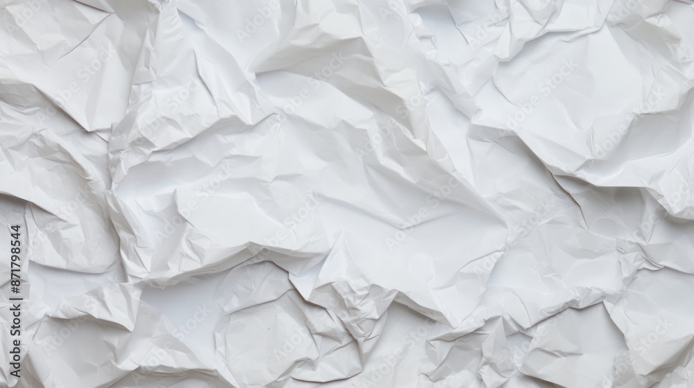 White crumpled paper texture background. White crumpled paper texture background.