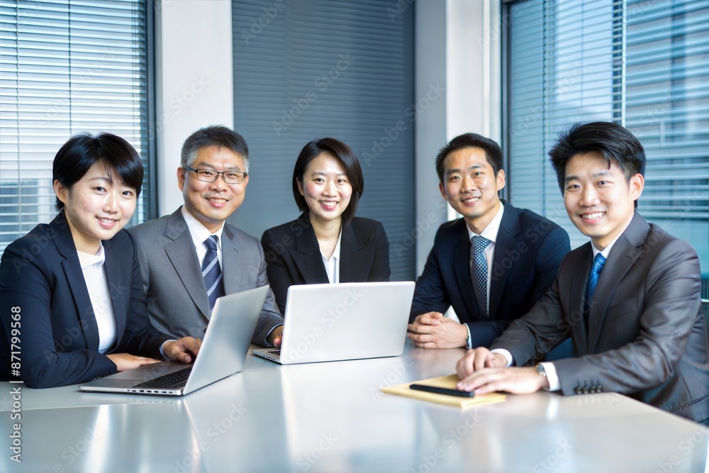 Asian Business team Meeting in Corporate Boardroom
Asian Business team Meeting in Corporate Boardroom