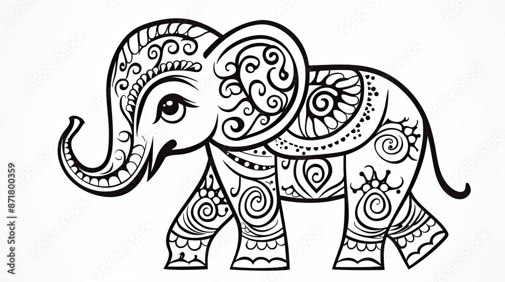 Obraz premium cute baby elephant