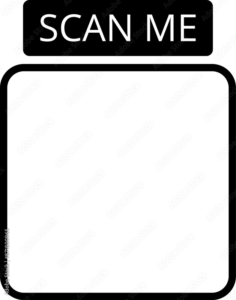 Scan qr code icon. Scan me template Qr code for smartphone. QR code Payment. QR code for payment app. Vector illustration. Scan qr code icon. Scan me template Qr code for smartphone. QR code Payment. QR code for payment app. Vector illustration.