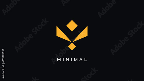 minimal bird logo design