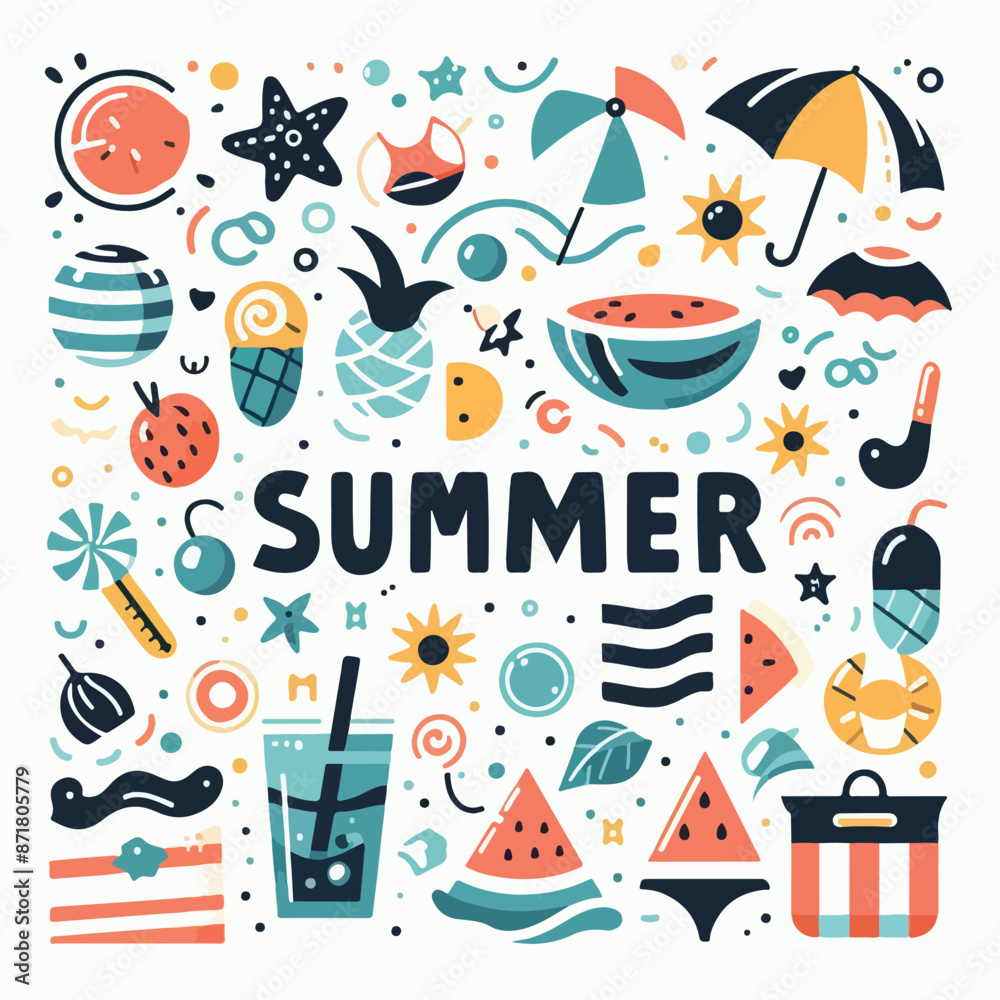 Summer Themed Vector Images Summer Themed Vector Images