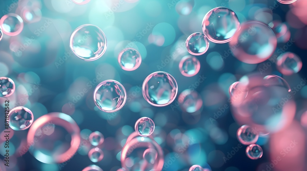 Ethereal 8-Bit Bubble Cell - Vibrant Retro Sci-Fi Digital Abstract Background Ethereal 8-Bit Bubble Cell - Vibrant Retro Sci-Fi Digital Abstract Background