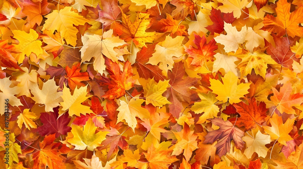 abstract red and orange autumn leaves background. Vibrant seasonal background pattern abstract red and orange autumn leaves background. Vibrant seasonal background pattern