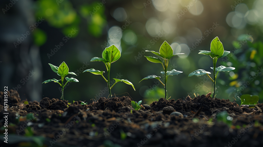 image or photo concept that represent growth and investment. or green energy for earth image or photo concept that represent growth and investment. or green energy for earth