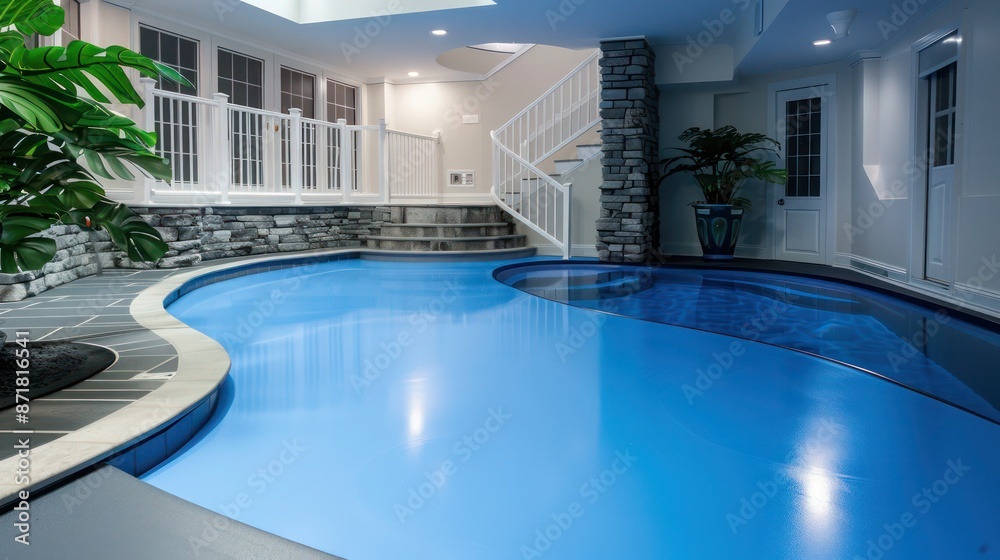 quamarine rubber flooring in a basement pool area, offering a waterproof and slip-resistant surface quamarine rubber flooring in a basement pool area, offering a waterproof and slip-resistant surface