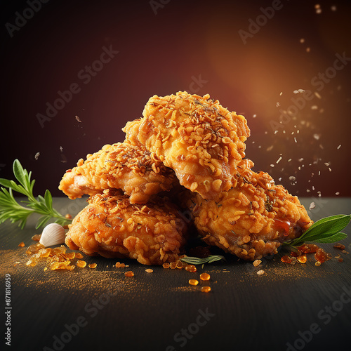 fried chicken wings on a plate
