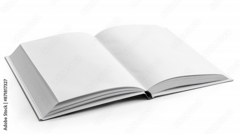 White notebook isolated with precise cutout White notebook isolated with precise cutout