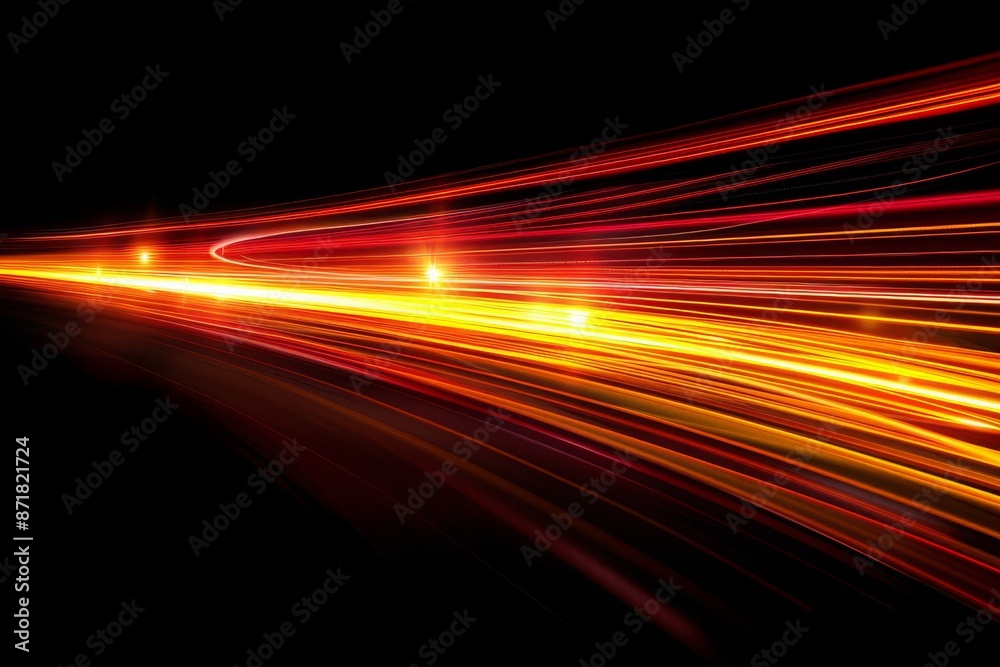 High-speed red and yellow light beam High-speed red and yellow light beam