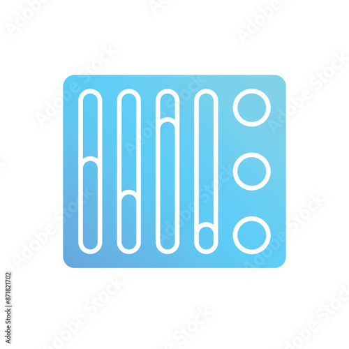 Equalizer vector icon