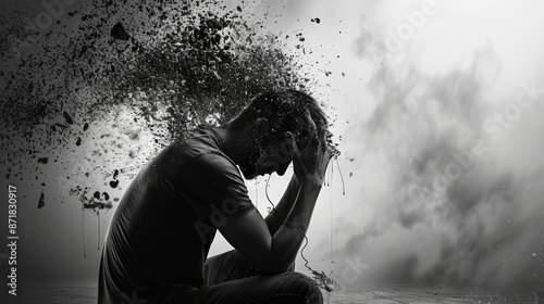 The stress of daily life weighed heavily on him, causing his mind to snap in a moment of unbearable pressure.