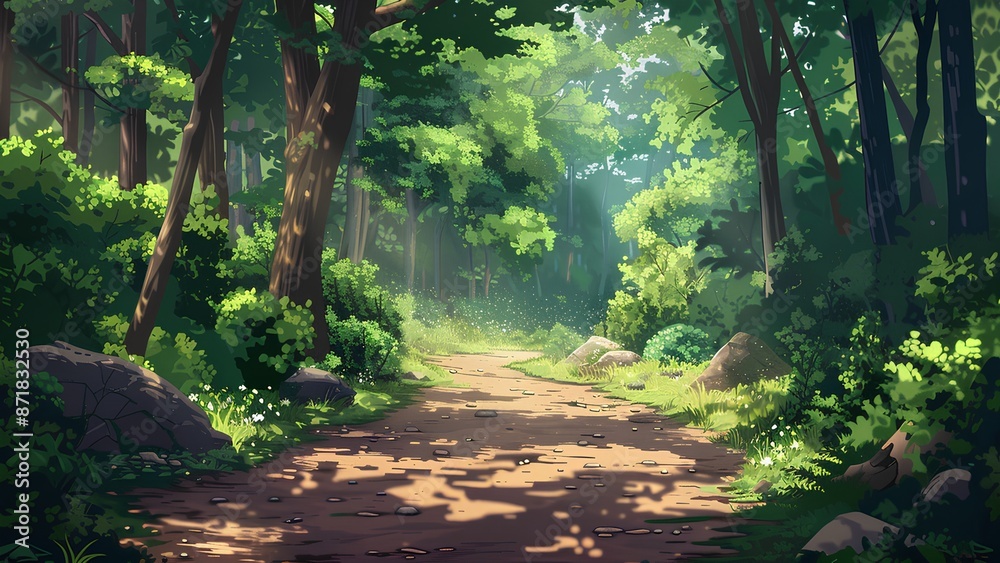 sunlight in the forest sunlight in the forest