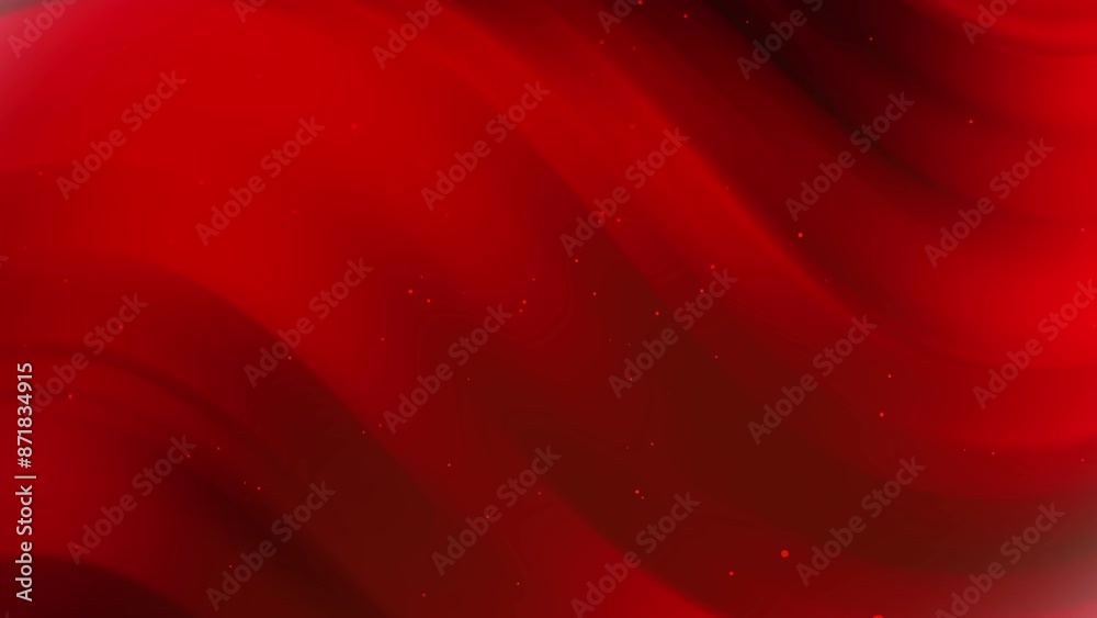 Dark red Gradient background with soft flowing curves and scattered ...