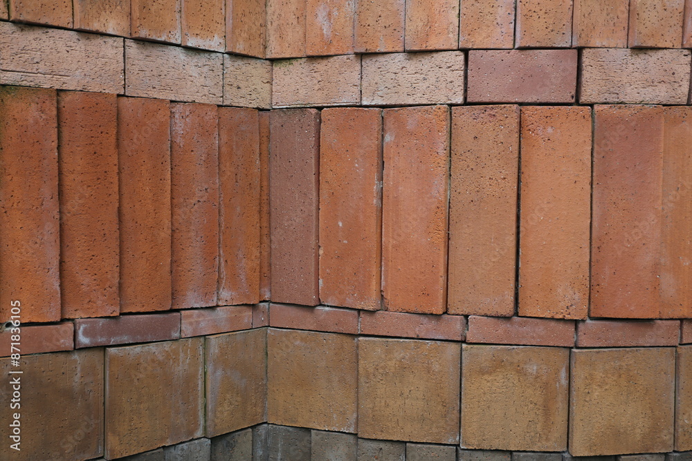 Mur de briques géométriques Mur de briques géométriques