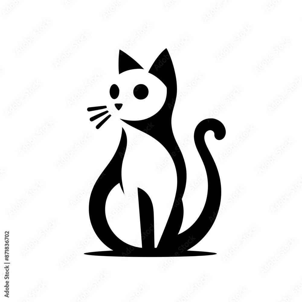 silhouette logo cat Artistic silhouette logo cat Artistic