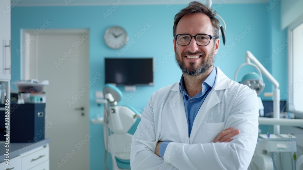 The dentist in modern clinic The dentist in modern clinic
