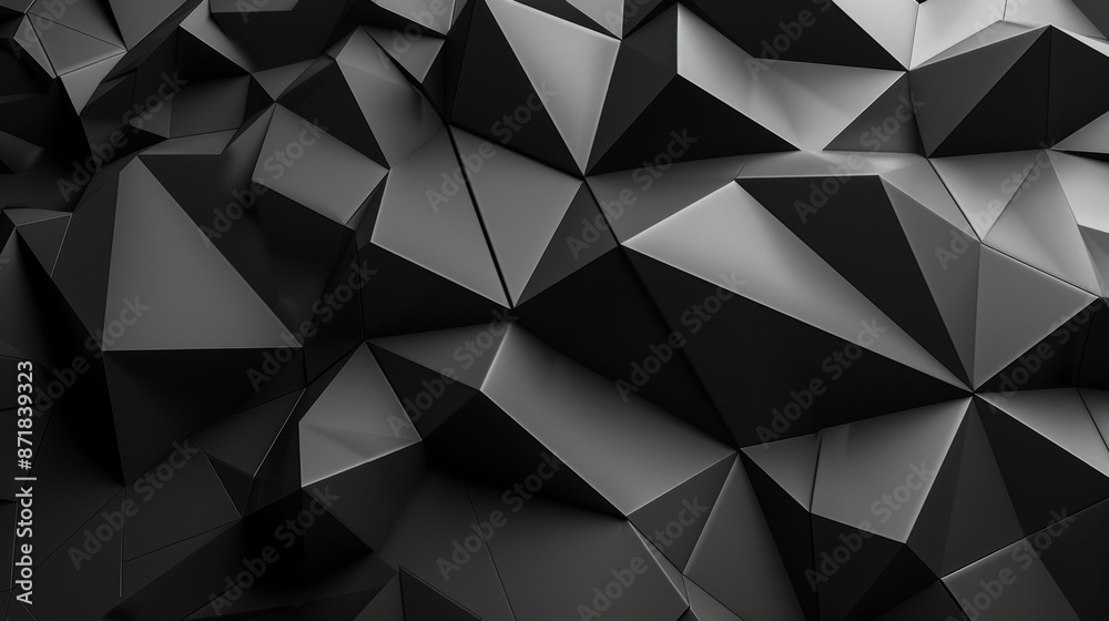 Abstract chaotic polygonal background. Polygonal surface with sharp corners. Abstract chaotic polygonal background. Polygonal surface with sharp corners.