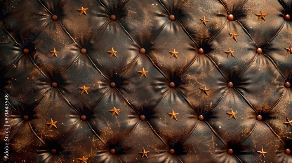 Fototapeta premium Leather backdrop with stars