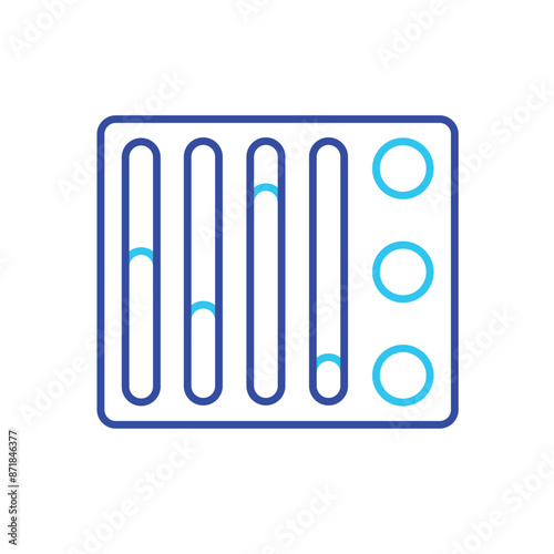 Equalizer vector icon