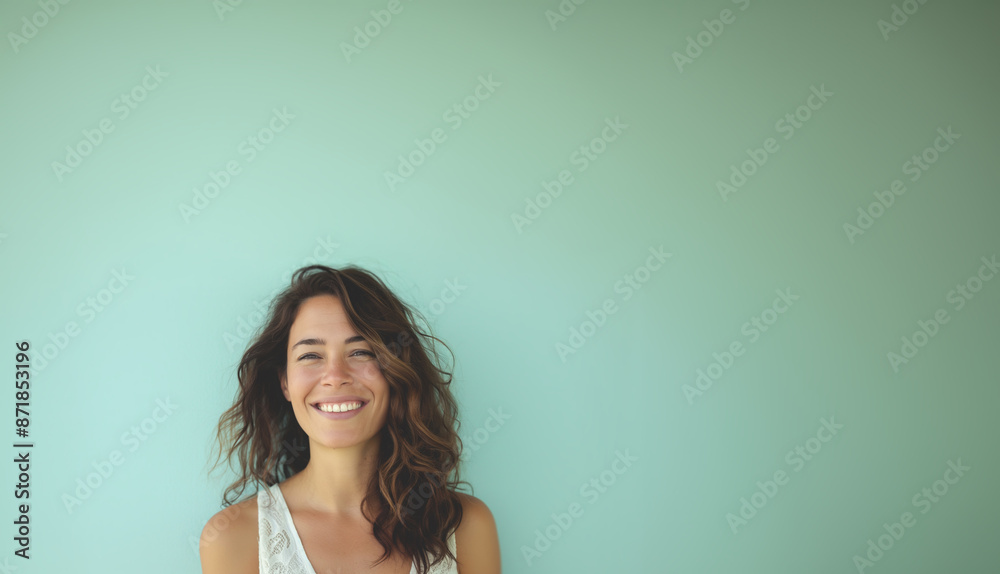Beautiful middle aged woman smiling Beautiful middle aged woman smiling