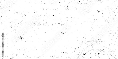 Grunge vector texture overlay illustration over any design to create grungy vintage effect and depth. abstract black and white dotted background elements of graphic design. © Creative
