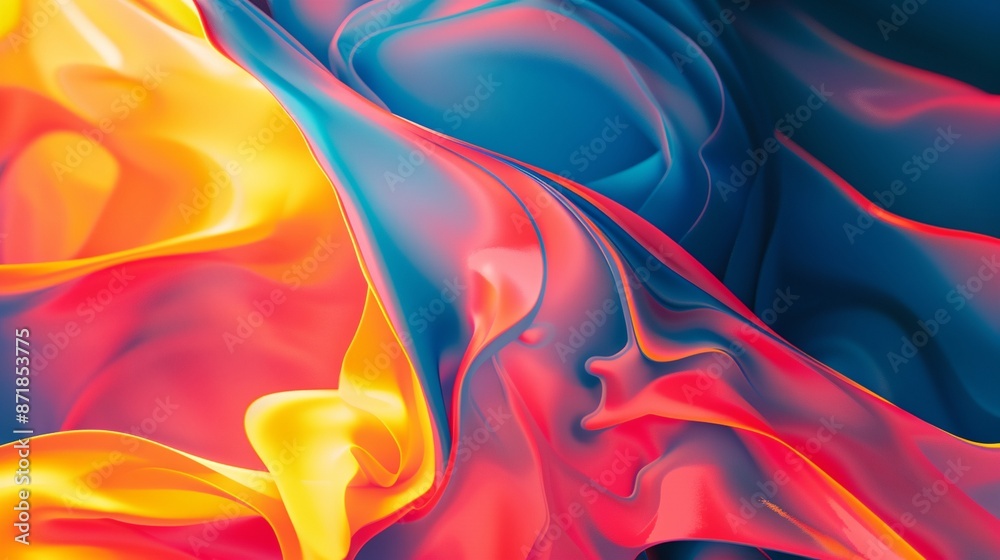 Obraz premium a colorful background of liquid paint