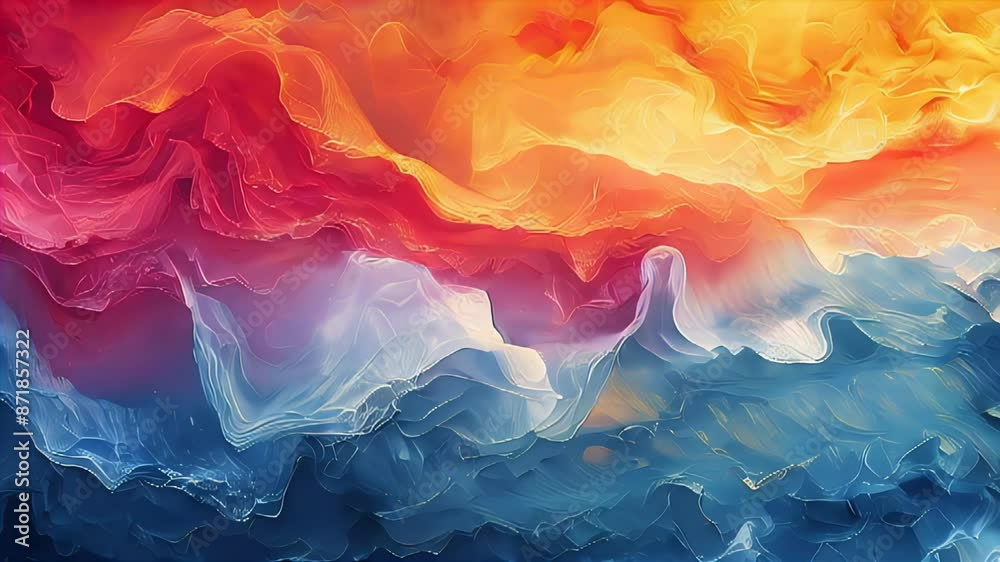 Thermal Tide A banner featuring the thermal tide of El Nino with heat themed abstract art. in financial growth and innovation abstract theme Thermal Tide A banner featuring the thermal tide of El Nino with heat themed abstract art. in financial growth and innovation abstract theme