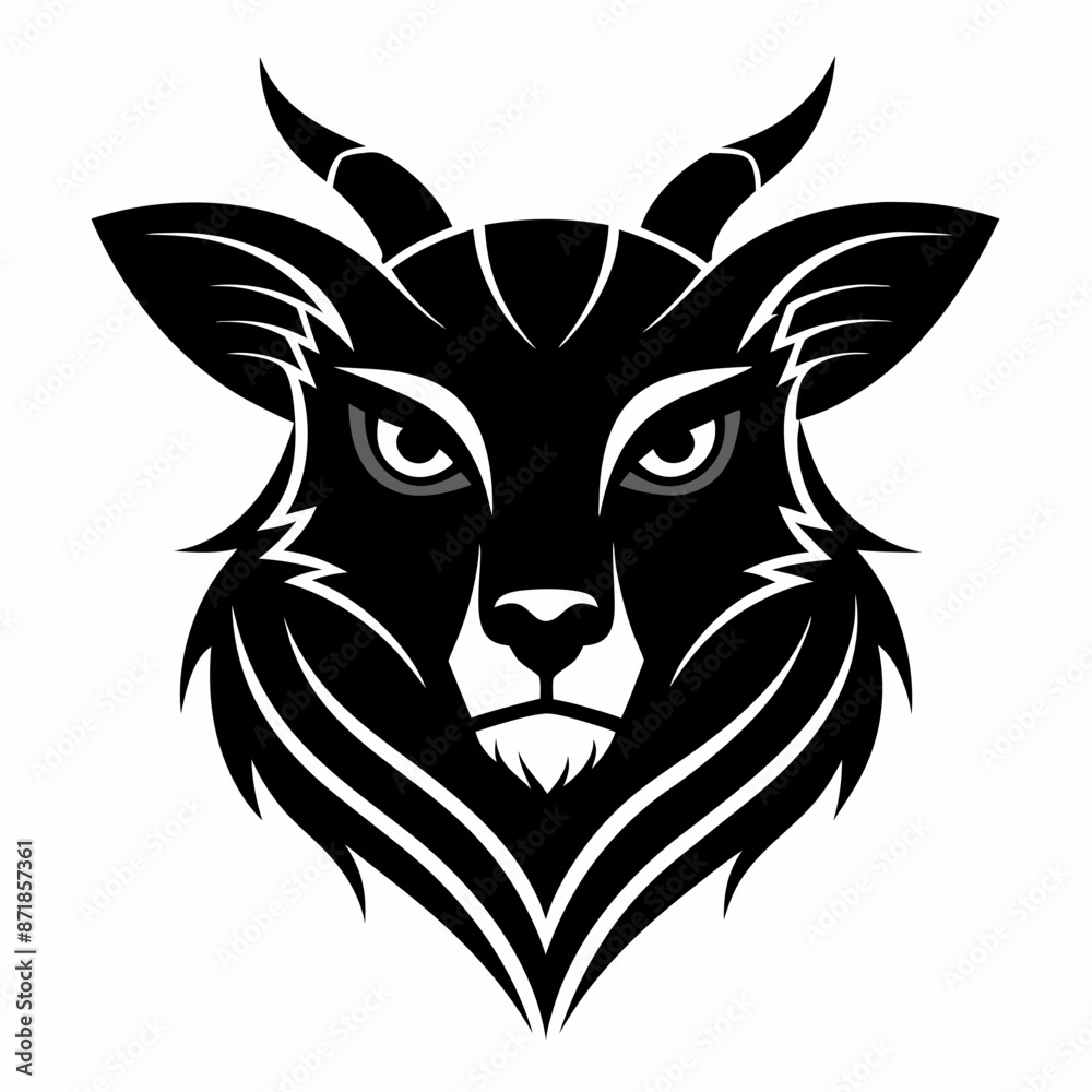Animal logo icon black shape white background Animal logo icon black shape white background