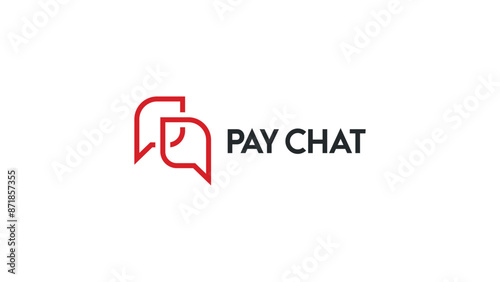 Free Download Pay logo with chat design. Payout icon Financial payment logo - GFXLoad