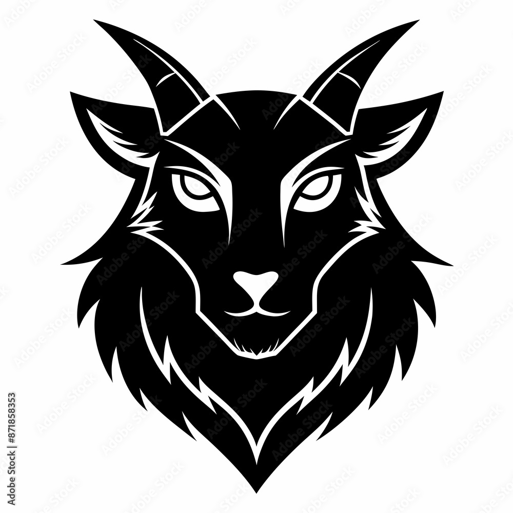 Animal logo icon black shape white background Animal logo icon black shape white background