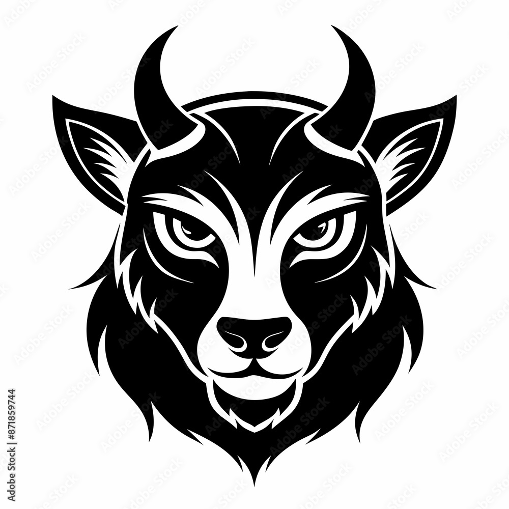 Animal logo icon black shape white background Animal logo icon black shape white background