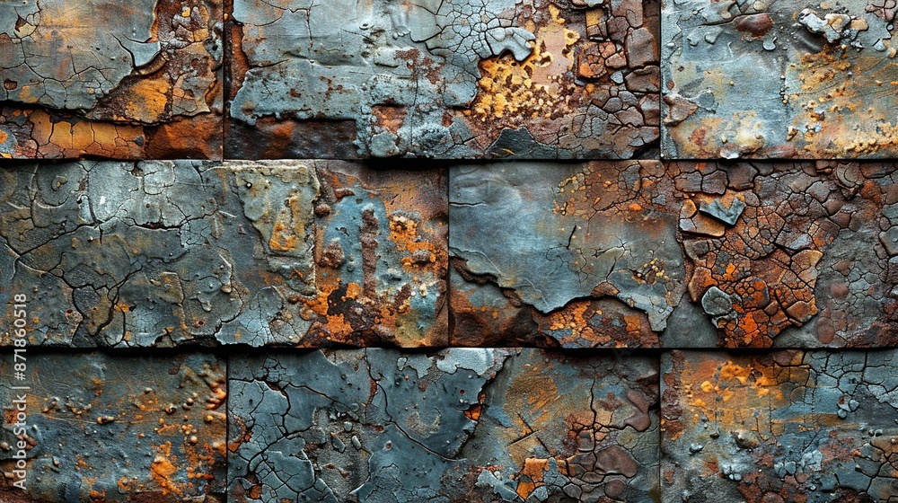 Grunge textures with metal rust and patina effects, adding character to industrial designs. , Minimalism, Grunge textures with metal rust and patina effects, adding character to industrial designs. , Minimalism,