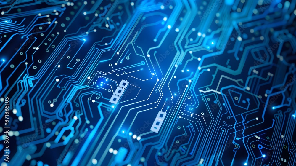 Futuristic blue background with lines circuit electronics. Futuristic blue background with lines circuit electronics.