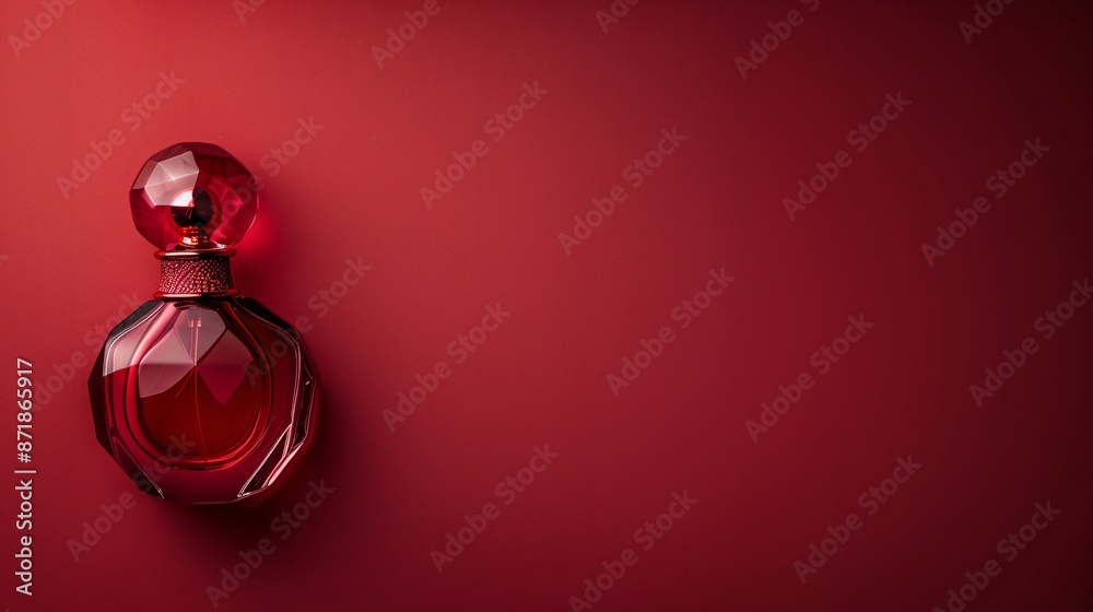 bottle on red background bottle on red background