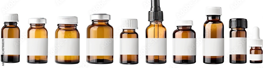 Assorted Medicine Bottles with Labels Assorted Medicine Bottles with Labels