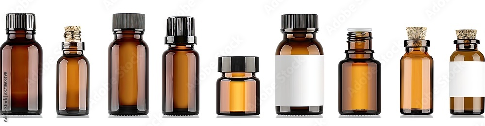 Assorted Medicine Bottles with Labels Assorted Medicine Bottles with Labels