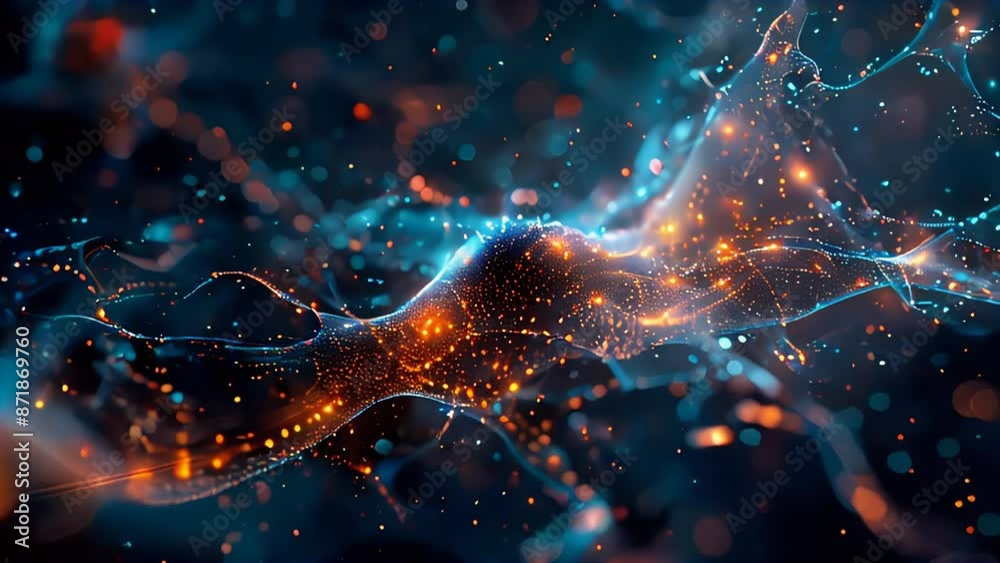 Neural Interface Abstract digital grid mimicking the complexity of neural networks. in business innovation abstract theme Neural Interface Abstract digital grid mimicking the complexity of neural networks. in business innovation abstract theme