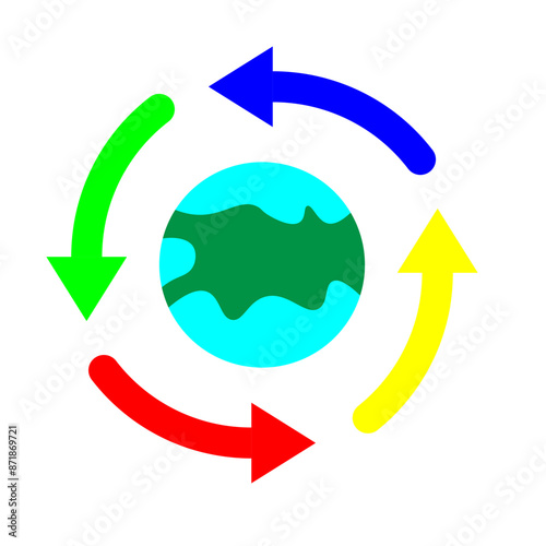 Global Vector Flat Icon Design