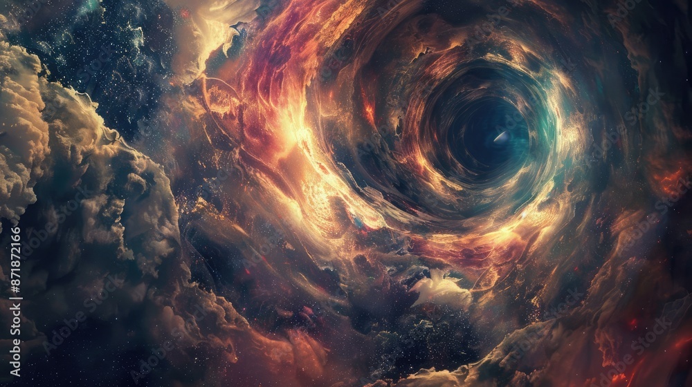 Fototapeta premium Write a song lyrics about a journey through a wormhole.
