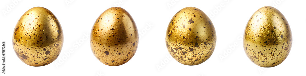 Gold quail egg on isolated transparent background PNG file Gold quail egg on isolated transparent background PNG file
