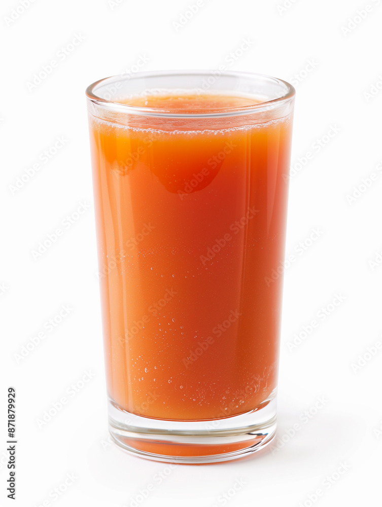 Fresh glass of carrot juice Fresh glass of carrot juice