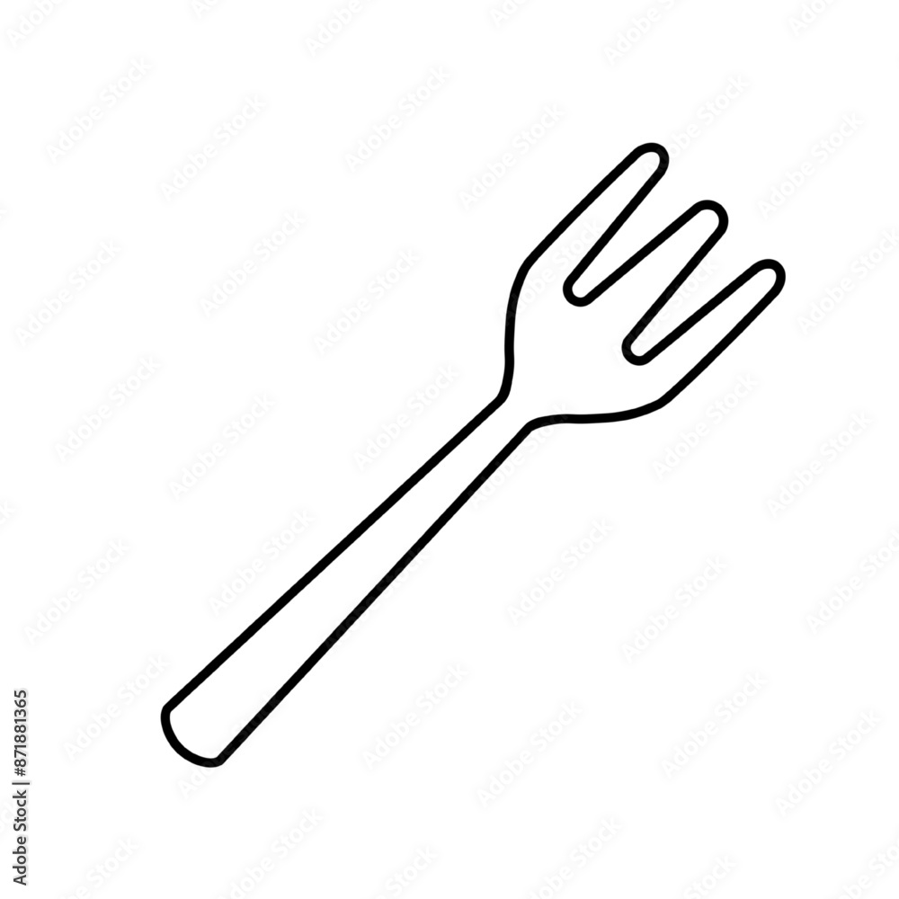 fork icon vector illustration, isolated on white fork icon vector illustration, isolated on white