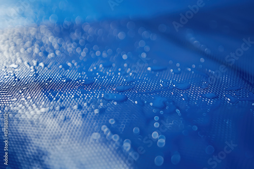 High-Resolution Close Up of Blue Plastic Texture with Studio Light and Shadow Patterns photo