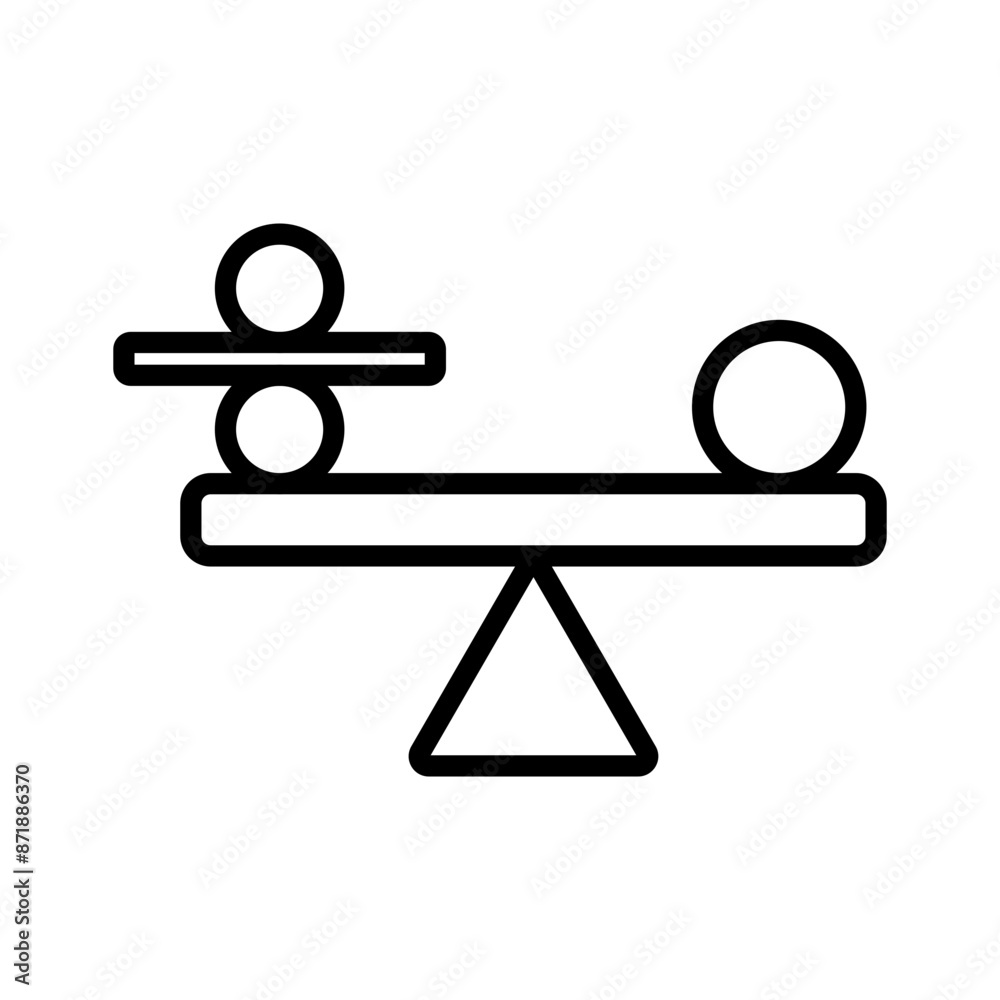 balancing linear logo mark in black and white balancing linear logo mark in black and white
